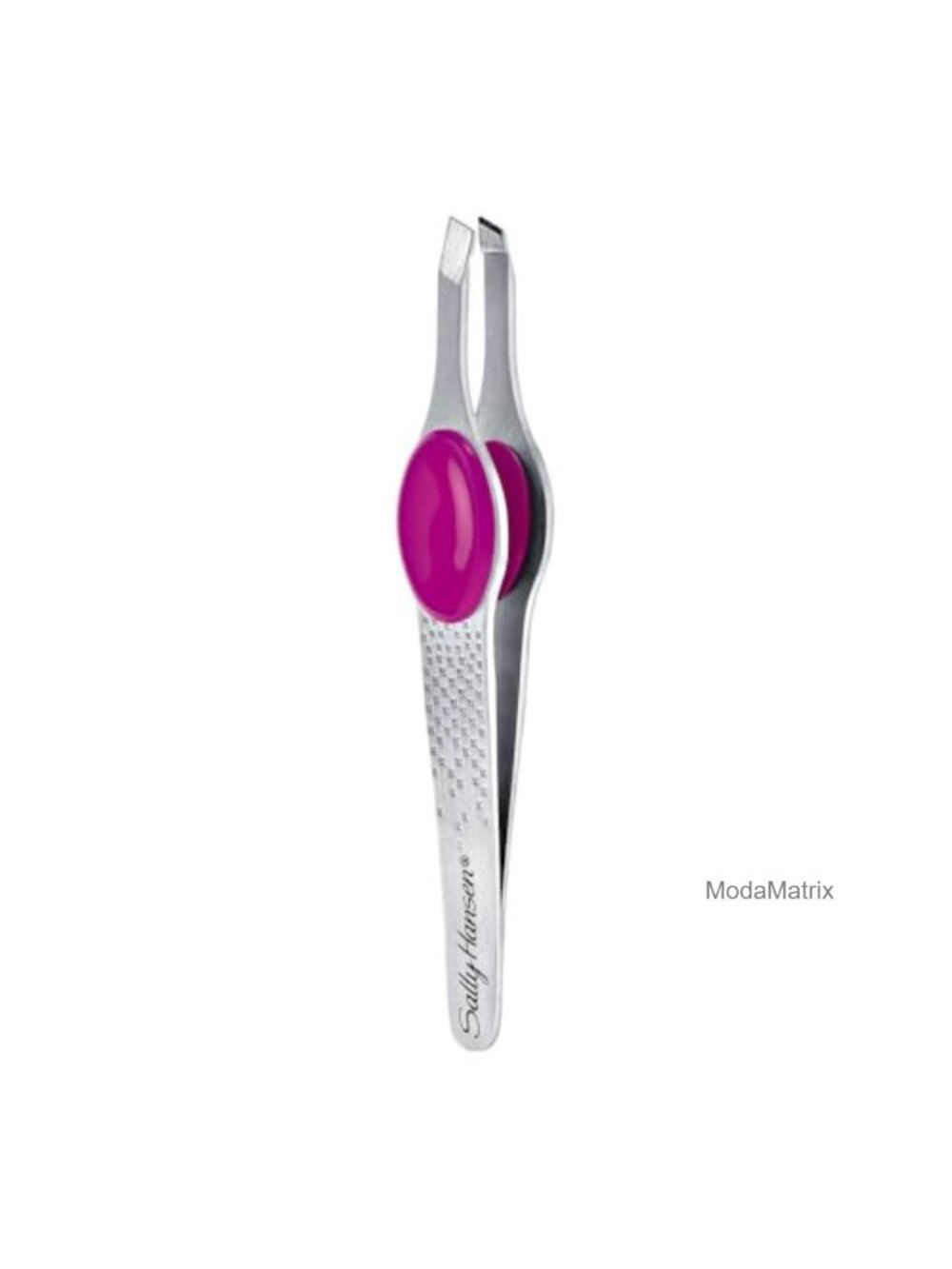 Slant Tip Tweezers with Platform Comfort Grip Stainless Steel